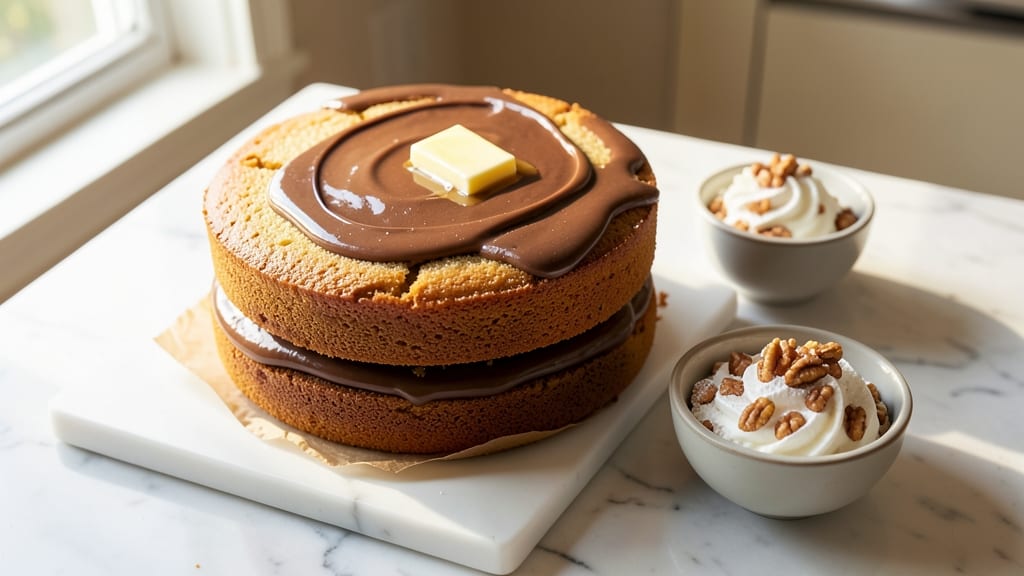 Alton Brown's German Chocolate Cake Recipe: Pecan-Coconut Swirls With Crispy Top