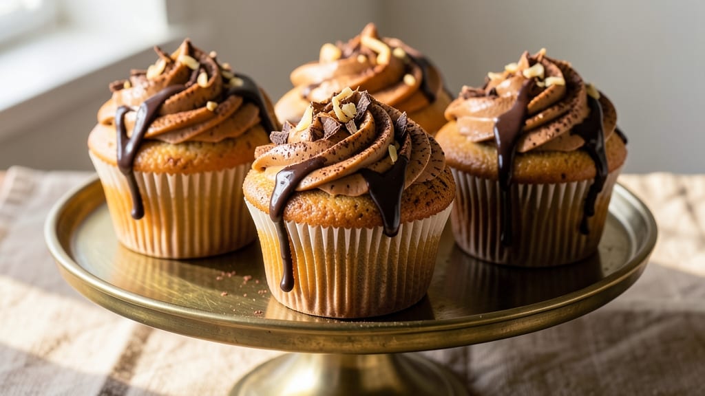 Baker's German Chocolate Cupcakes Recipe: Pecan-Cocoa Swirls With Caramelized Edges