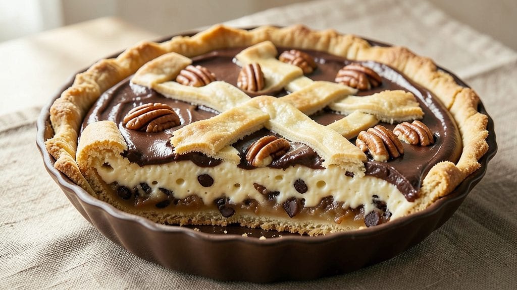 Baker's Original German Chocolate Pie Recipe: Caramelized Pecan Crust and Silky Ganache