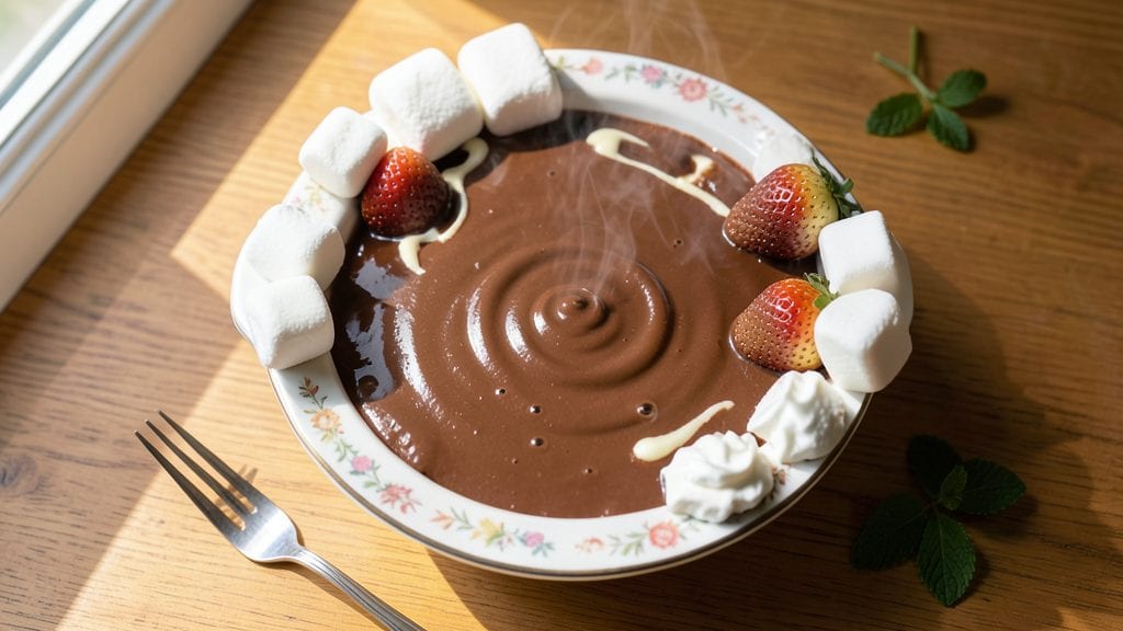 Betty Crocker Chocolate Fondue Recipe: Silky Ganache With Toasted Marshmallow Crunch