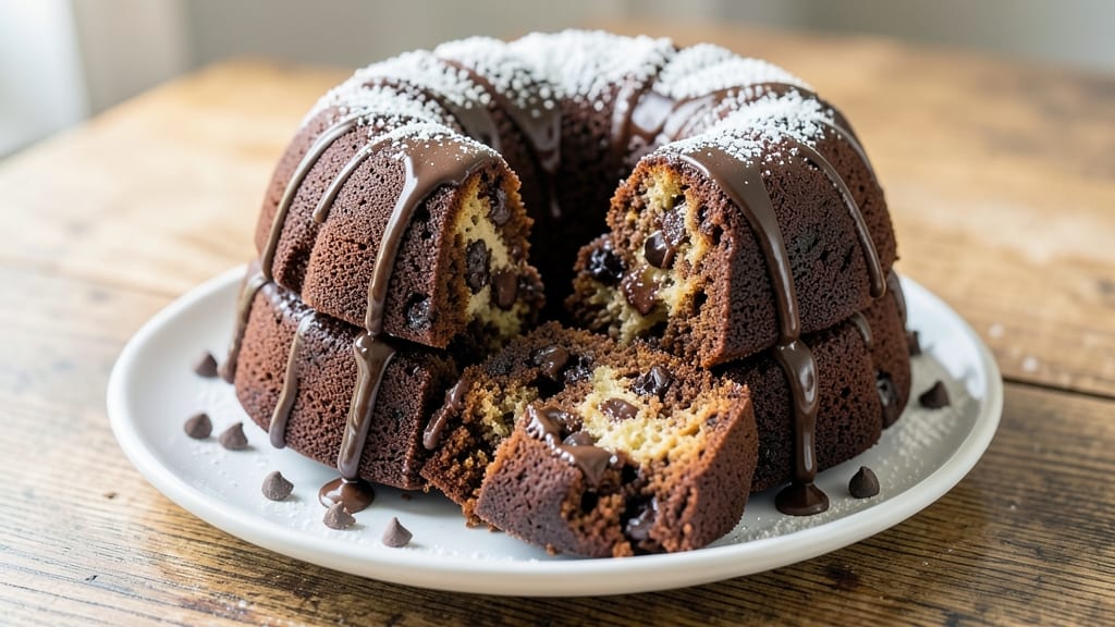 Chocolate Chocolate Chip Nothing Bundt Cake Copycat Recipe: Triple-Layered Swirls With Zero Separation
