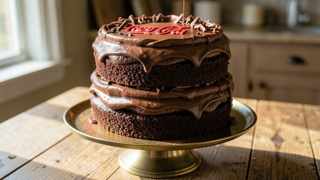 Double Chocolate Coca-Cola Cake Recipe: Fudgy Layers and Soda-Infused Moisture