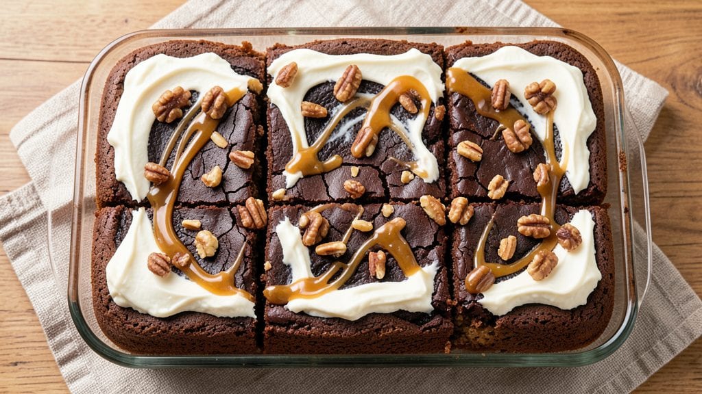 German Chocolate Cake Bars Recipe: Pecan-Caramel Swirls With Buttery Crust
